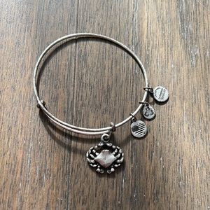 Alex and Ani Crab Charm Bangle Silver